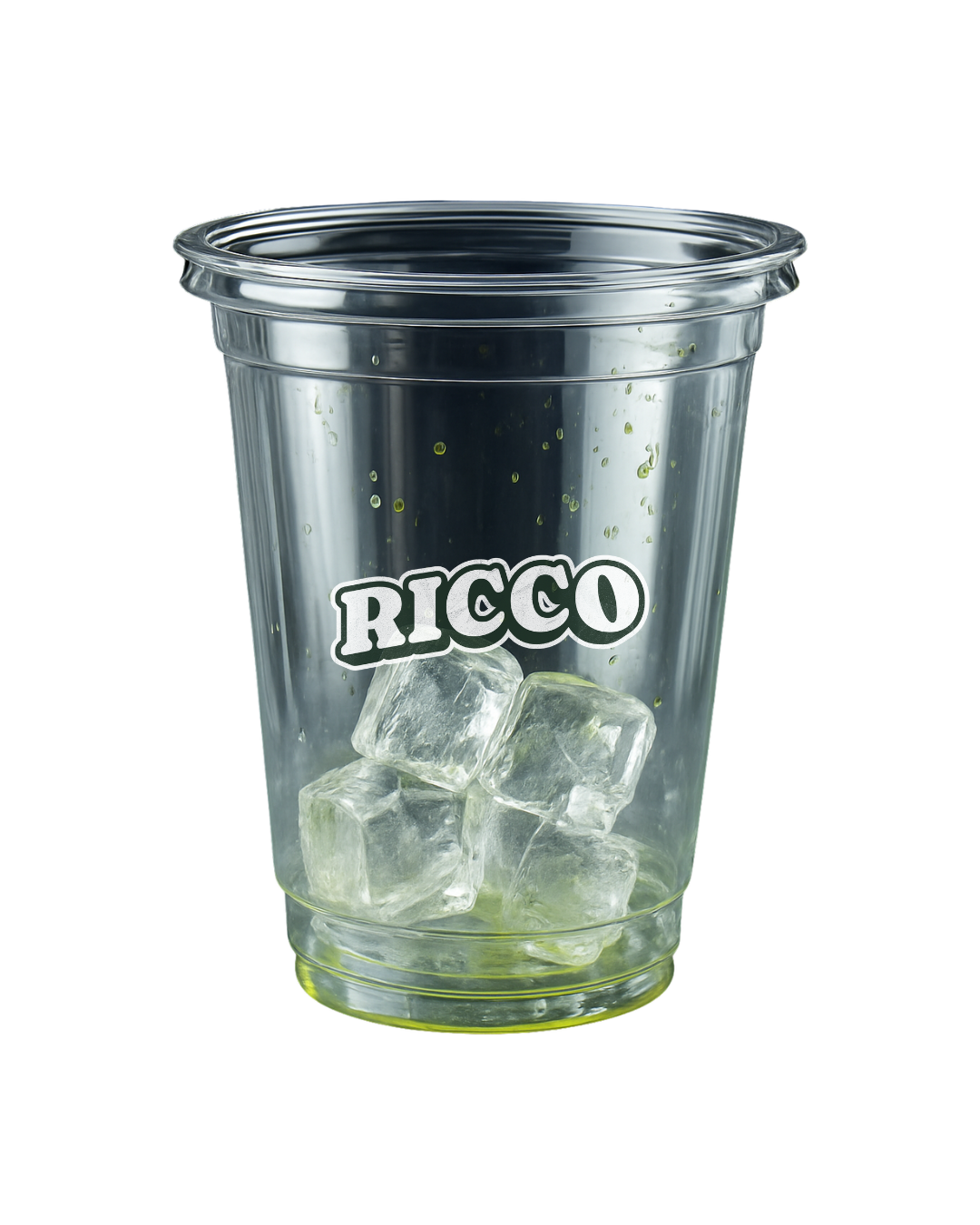 Vaso vacío de té matcha