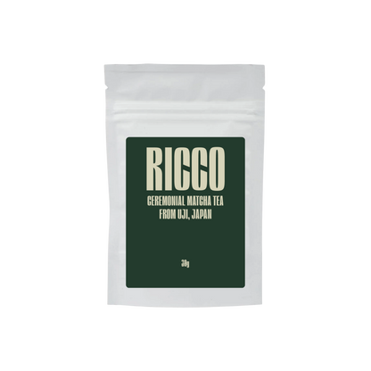 Sobre de 30 gramos de té matcha ceremonial de RICCO
